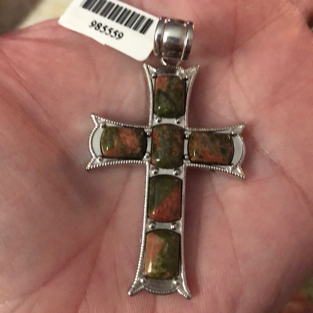 🌻 3 for 20 Cross tiger eye stone